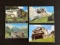 3 Cards Representing Hitlers House Being Blown up
