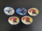 (5) WWII Disney Kids' Scrap Drive Award Patches.