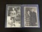 (2) WWII German Soldier Real Photo Postcards. RPPC portrait cards.