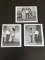 (3) Vintage Photos of Bettie Page w/Irving Claw.