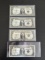 (4) Series 1935 $1.00 Silver Certificates