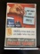 1940's Parker Fountain Pen Quink Cardboard Sign.