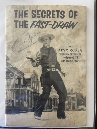 Signed Arvo Ojala "Fast Draw" Booklet ("Gunsmoke").
