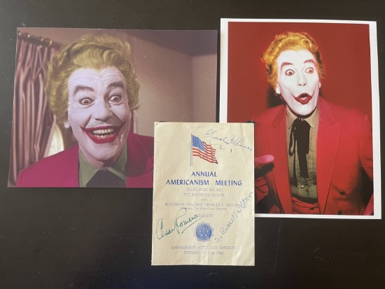 1948 Cesar Romero In-Person Autograph - The Joker.
