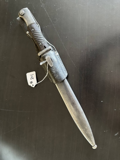 WWII German K98 Mauser Bayonet with Frog.
