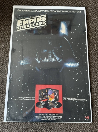 1980 Star Wars ESB Store Soundtrack Advertising Poster.