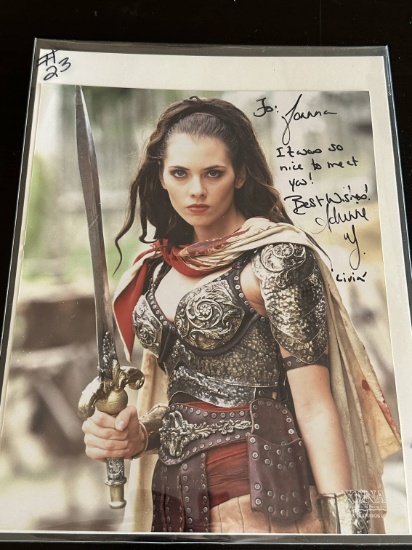 "Xena" Star Adrienne Wilkinson (Livia) Signed Photo.