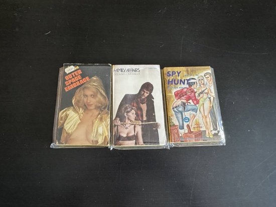 (3) Vintage Men's Adult-Only Paperback Books
