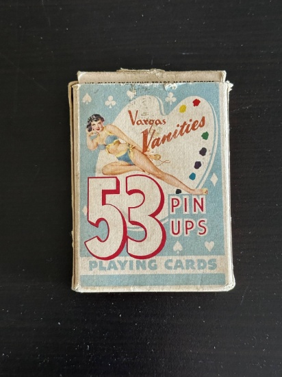 Vintage "Vargas" Pin-Up Girl Card Deck. All 53 cards are there.