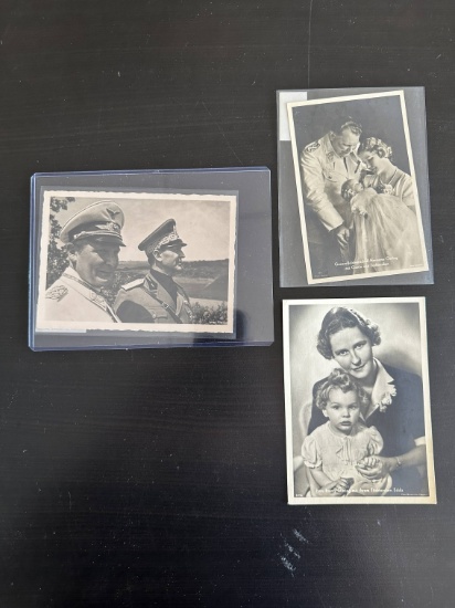 (2) Hermann Goring and Family German Propaganda Cards - Postcards