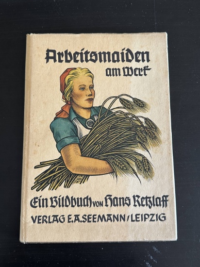 WWII 1940 Hans Retzlaff RAD-Arbeitsmaiden Photo Book.