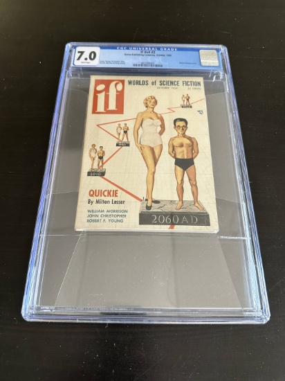 1954 "IF" Sci-Fi Magazine 7.0 CGC - Pin-Up Cover. Digest size, graded.