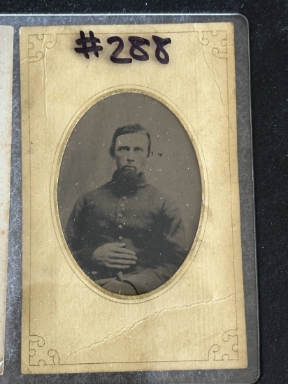Civil War Union Soldier Tintype Photo.