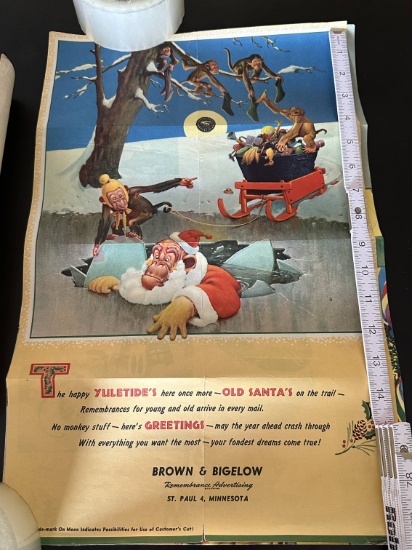 Vintage Lot of Lawson Wood Monkey Calendar Pages