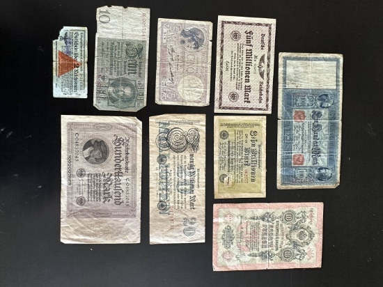 Lot of Old Foreign Currency