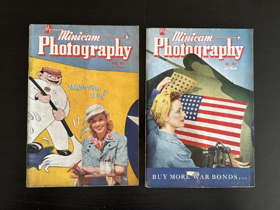 (2) WWII Photography Magazines with Women War Worker Covers.