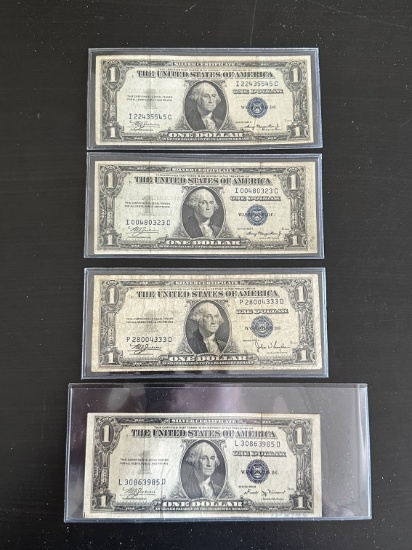 (4) Series 1935 $1.00 Silver Certificates