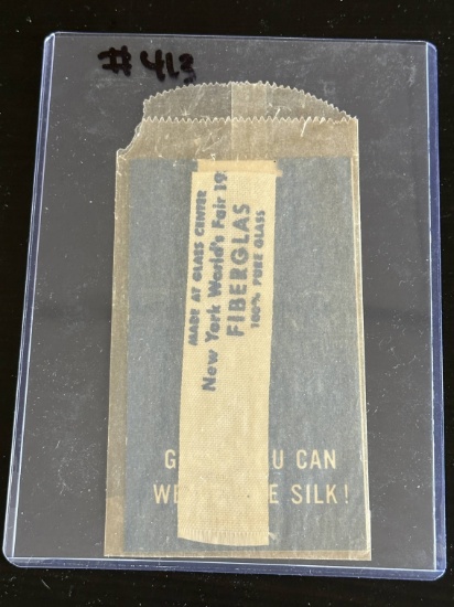 1939 NY World's Fair Fiberglass Souvenir Book Mark.