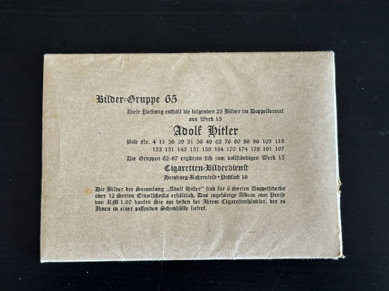 Full Pack WWII German A.H. Cigarette Cards.