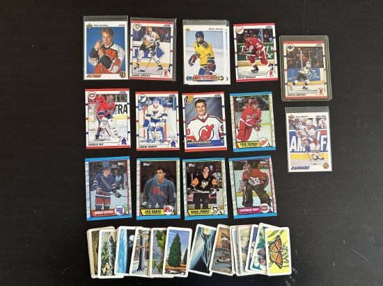 Various Vintage Hockey Trading Cards Plus Nature & Space Cards See Pics