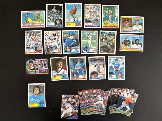Various Vintage MLB Baseball Trading Cards See Pics