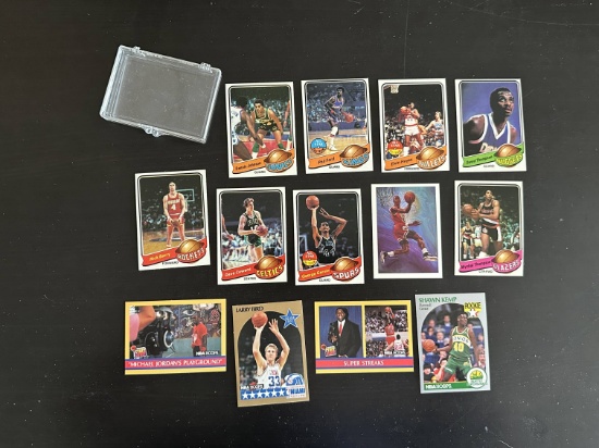 Various Vintage NBA Basketball Trading Cards See Pics