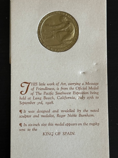 1928 Pacific SW Exposition So-Called Dollar Medal.