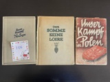 (3) German WWII G.I. Bringback Hardcover Books