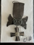 Finland WWII Order of the Mourning Cross Medal w/Swords.