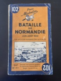Rare 1947 Michelin D-Day / Normandy Battle Map and More.