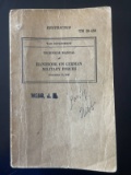WWII 1941 Handbook on German Military Forces.