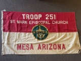 Antique Boy Scout / BSA Troop Flag.
