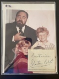 Vintage Sebastian Cabot In-Person Autograph.