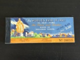 1940 NY World's Fair Souvenir Ticket Booklet.