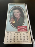 1950 Wanda Hendrix Royal Crown Cola Wall Calendar.