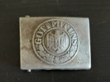 WWII German Army / Wehrmacht Belt Buckle. Steel type.