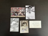 (5) Vintage Old Baseball Player Autographs.