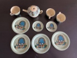Great! 1930's Disney Tin Litho Toy Tea Set.