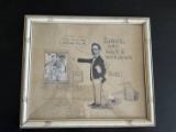 Original Art/Cartoon from Savain Work Shoe Co. Office.