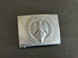 WWII German HJ Steel Belt Buckle. RZM-M4/24 marked.