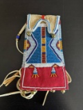 Vintage Native American Made Beaded Pouch.