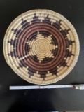 Nice AZ Indian Vintage Woven Shallow Bowl.