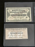 1884 Cotton Expo and 1876 U.S. Int'l Exhibition Tickets.