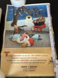 Vintage Lot of Lawson Wood Monkey Calendar Pages