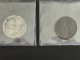 (2) Antique KKK Membership Tokens. Scarce items.