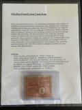 Mittelbau-Nordhausen Concentration Camp Currency Note.