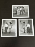 (3) Vintage Photos of Bettie Page w/Irving Claw.