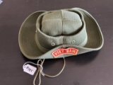 USMC Vietnam War Souvenir Boonie Hat. Camo lined.