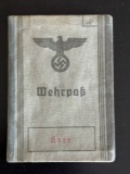 WWII German Wehrpass/ID Booklet w/Photo.