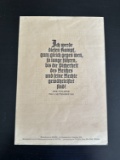 1939 German A.H. Quote NSDAP Propaganda Poster